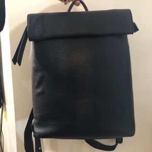 Leather backpack